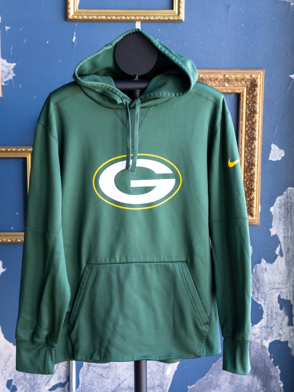 Nike Green Bay Packers Women’s Pullover Hoodie, Therma Fit, Green, Size M